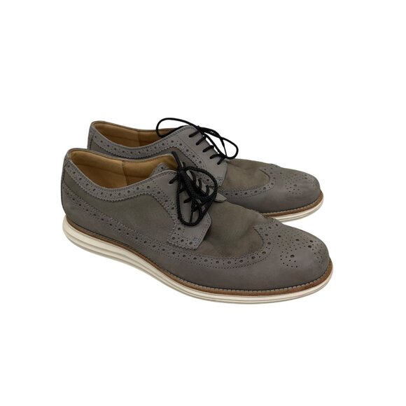 Cole Haan Lunargrand Wing Tip Oxford Leather Dress Shoes Mens size 12 M